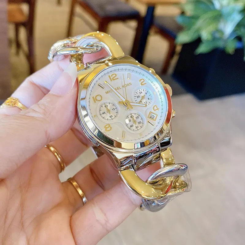 Michael Kors Runway Chronograph Two-tone Ladies Watch- MK3199